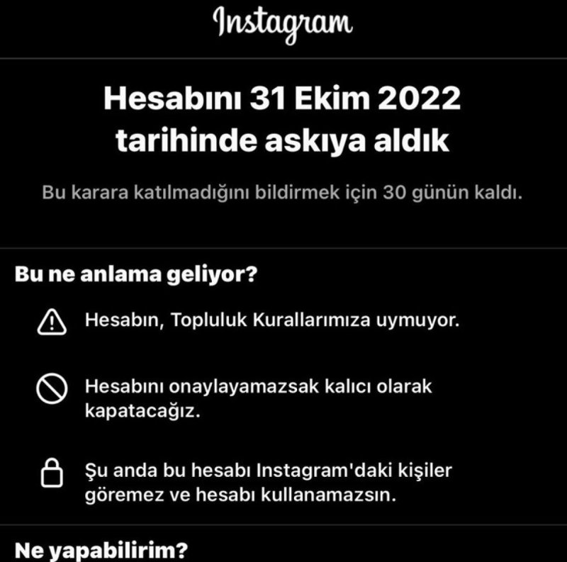 Dünya genelinde birçok Instagram kullanıcısının hesabı askıya alındı #1