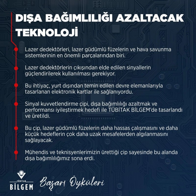 TÜBİTAK tan Lazer Dedektör Sinyal Kuvvetlendirme Çipi paylaşımı #2
